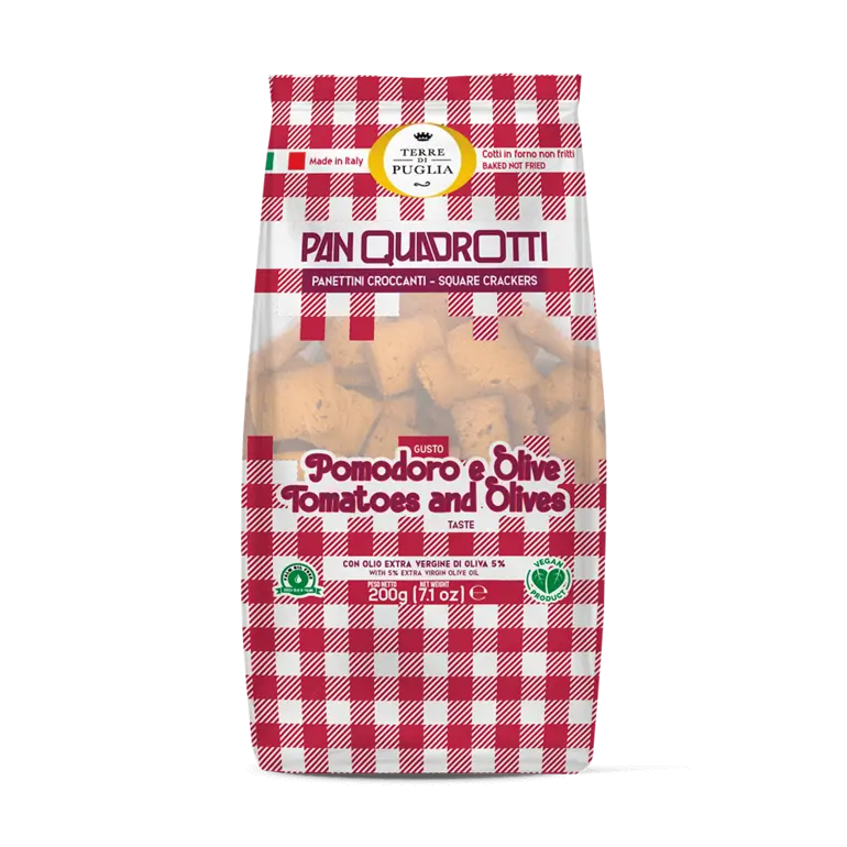 Terre di Puglia Panquadrotti Tomato & Olives 200g